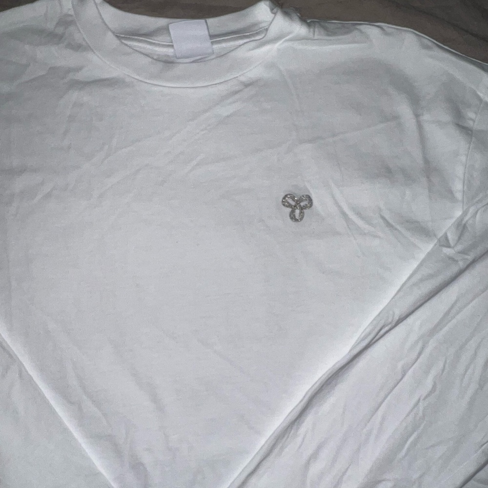 Tna White Cropped Long sleeve